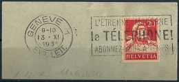 Tell 174, 20 Rp.karminrot  (Rollen Klebestelle)      1931 - Rouleaux