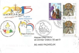 Vatican 2015 Pope Franciscus Visit To Bolivia Cover - Covers & Documents