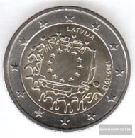 Latvia 2015 Stgl./unzirkuliert Reprint: 1 Million. Stgl./unzirkuliert 2015 2 Euro 30 Years Europaflagge - Lettonia