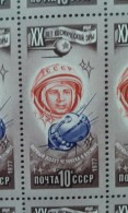 RUSSIA 1977 MNH (**)YVERT 4404/  20 YEARS OF THE SPACE AGE /.20 ANS DE L´ÈRE SPATIALE. En Feuille Entière - Full Sheets