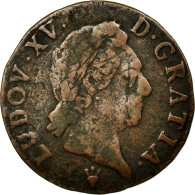 Monnaie, France, Louis XV, Demi Sol à La Vieille Tête, 1/2 Sol, 1770, Reims - 1715-1774 Ludwig XV. Der Vielgeliebte