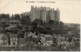 CPA - LUYNES - LE CHATEAU ET LE VILLAGE - 30 - T. B. E. - - Luynes