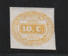 Italy Italia 1863 Segnatasse Postage Due Cifra In Ovale MH Signed? (B356-9) - Portomarken