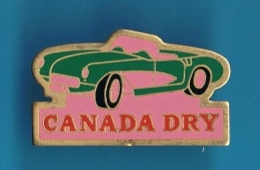 PIN´S //  ** CHEVROLET ** CORVETTE CONVERTIBLE ** ROSE ** CANADA DRY ** - Corvette