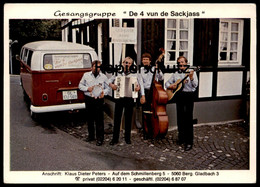 ÄLTERE POSTKARTE BERGISCH GLADBACH DE 4 VUN DE SACKJASS VW BULLI Bus Musicians Musiker Ansichtskarte Postcard Cpa - Bergisch Gladbach