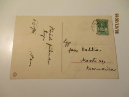 ESTONIA  RUSSIA  USSR 1941 TPO  TRAIN MAIL , OLD  POSTCARD  , O - Briefe U. Dokumente