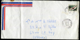 AFARS & ISSAS - N° 393 / LETTRE AVION DE DJIBOUTI LE 13/9/1975 POUR LE PUY - TB - Covers & Documents