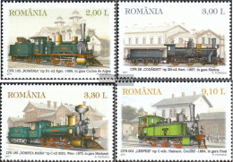 Romania 6551-6554 (complete Issue) Unmounted Mint / Never Hinged 2011 Steam Locomotives - Unused Stamps