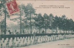 62 AVESNE-LE-COMTE CIMETIERE COMMUNAL ET CIMETIERE MILITAIRE ANGLAIS - Avesnes Le Comte