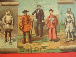 Chromo/Gravure/Métiers Du XIXéme/Image Pédagogique/Les Vêtements /LEFEVRE/Vers 1870-1880      GRAV117 - Other & Unclassified