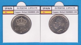 SPAIN/JUAN CARLOS I    25  PESETAS  Cu Ni  1.975 #79    KM#808    SC/UNC     T-DL-9422 - 25 Pesetas