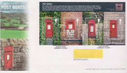 United Kingdom FDC Mi Block 52 Post Boxes - Cancellation Talents House, Edinburgh - 2009 - 2001-2010 Dezimalausgaben