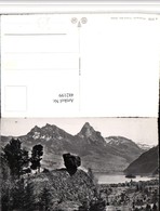 482199,Lauerzersee B. Lauerz M. Insel Schwanau Bergkulisse Kt Schwyz - Lauerz