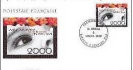 FDC  Polynésie N°  611  IA  Orana  Maeva 03 01 2000. - FDC