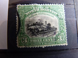 North Borneo 1923 3c Green Used SG 163 - North Borneo (...-1963)