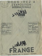 Old Envelope With Publicité 1926 : Avion Air France - Agent SABENA : Meubles ACIOR BXL ( 2 Scans ) - Enveloppes
