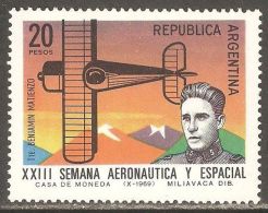 Argentina 1969 Mi# 1045 ** MNH - 23rd Aeronautics And Space Week / Airplane - Ongebruikt