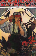 CPA ILLUSTRATION, ALPHONSE MUCHA- GYPSY WOMAN, VINTAGE REPRINT - Mucha, Alphonse