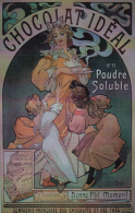 CPA ILLUSTRATION, ALPHONSE MUCHA- CHILDRENS AND WOMAN, CHOCOLATE ADVERTISING, VINTAGE REPRINT - Mucha, Alphonse