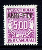 Tassa Di Bollo   Lire 5  ** Gomma Integra - Revenue Stamps