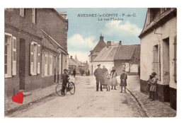 08907-LE-62-AVESNES-le-COMTE-La Rue Maclou-----------animée - Avesnes Le Comte
