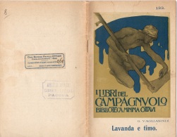 06108 "G. VAGLIASINDI - LAVANDA E TIMO -  CASA EDITRICE GFRATELLI OTTAVI - CASALE MONFERRATO - 1912" ORIGINALE - Altri & Non Classificati