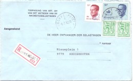 Omslag Brief Enveloppe - Aangetekend - Knokke Heist 033 Naar Kruishoutem - 1983 - Letter Covers