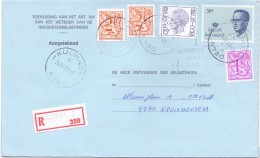 Omslag Brief Enveloppe - Aangetekend - Kuurne 350 Naar Kruishoutem - 1983 - Letter Covers