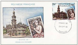 FDC  Polynésie Sydpex 1980. - FDC