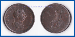 GREAT BRITAIN 1807  GEORGE III  COPPER PENNY  VERY  FINE  CONDITION - Otros & Sin Clasificación