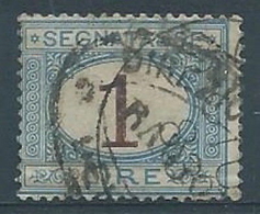 1870-74 REGNO USATO SEGNATASSE 1 LIRA - RR3922 - Portomarken