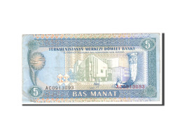 Billet, Turkmanistan, 5 Manat, 1993, Undated, KM:2, TTB - Turkménistan