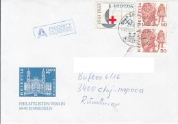 46425- RED CROSS, CARNIVAL, STAMPS ON EINSIEDELN SPECIAL COVER, 2012, SWITZERLAND - Covers & Documents