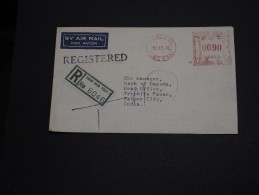 HONG -KONG  - Enveloppe En Recommandée Pour L 'Inde En 1970 , Affranchissement Mécanique - A Voir - L 1033 - Lettres & Documents