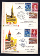 100 Ans Du Timbre Suisse IMABA,5 Cartes Avec Réponse Payée - Private & Local Mails [PR & LO]