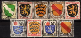 FRANZ.ZONE Allgemein 1945 - Lot MiNr: 1-10 Used - Emissions Générales