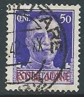 1941 ISOLE JONIE USATO EFFIGIE 50 CENT - M25-7 - Ionian Islands