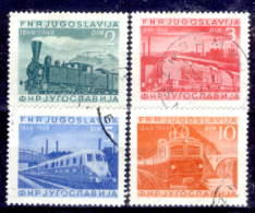 Jugoslava-00037 - 1949: Y&T N. 523/526 (o) Used - Privo Di Difetti Occulti - Ungebraucht