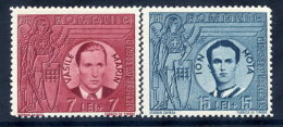 ROMANIA 1941 Death Of Legionaries Set  MNH / **.  Michel 682-83 - Unused Stamps
