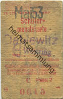 Berlin - Schülermonatskarte - Dahlewitz Westring - Preisstufe 2 1953 - Europa