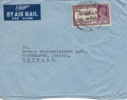 India  Airmailcover Sent To Denmark 1949.  # 05027 - Poste Aérienne