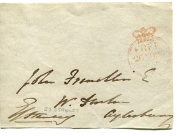 FREE POST Handstamp On Front Cover - ...-1840 Préphilatélie