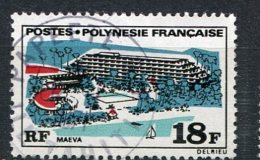 POLYNESIE -  Yv. N° 75   (o)   18f   Edifices  Cote  5 Euro  BE - Gebruikt