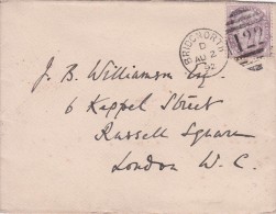 GRANDE-BRETAGNE  1892 LETTRE DE BRIDGNORTH - Storia Postale