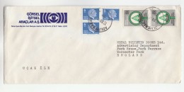 TURKEY  Illus ADVERT COVER Multi Stamps PROTECT TREE PLANTING Trees - Briefe U. Dokumente