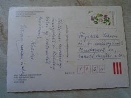 D138457  Hungary  Used Stamps On Postcard 7 Ft  1990's - Used Stamps