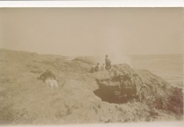 CPA 85 SION SUR L'OCEAN Carte-photo Lles Rochers Par Gros Temps - Saint Hilaire De Riez