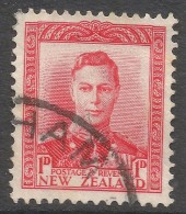 New Zealand. 1938 KGVI. 1d Red Used. SG 605 - Oblitérés