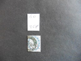 Belgique  :Perfins :timbre N° 40 Perforé   GR Oblitéré - Ohne Zuordnung