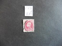 Belgique  :Perfins :timbre N° 219  Perforé   C A  Oblitéré - Ohne Zuordnung